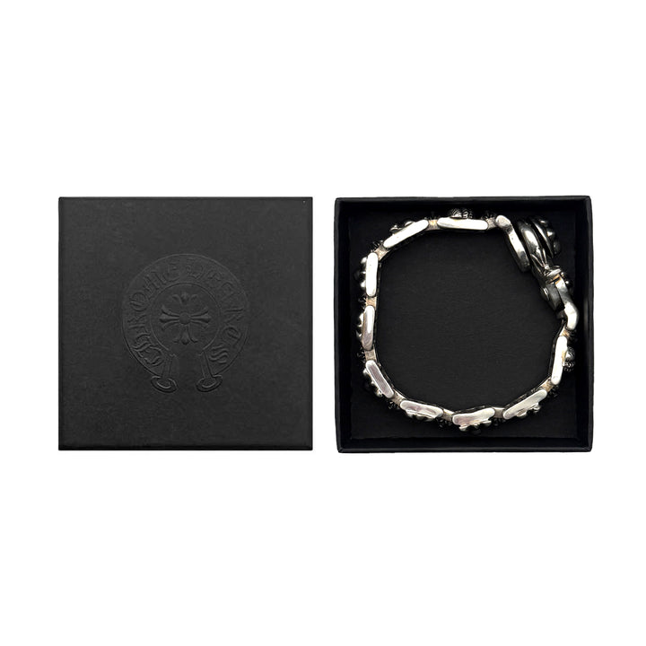 Chrome Hearts Silver Multi Element H-Link Lobster Clasp Bracelet
