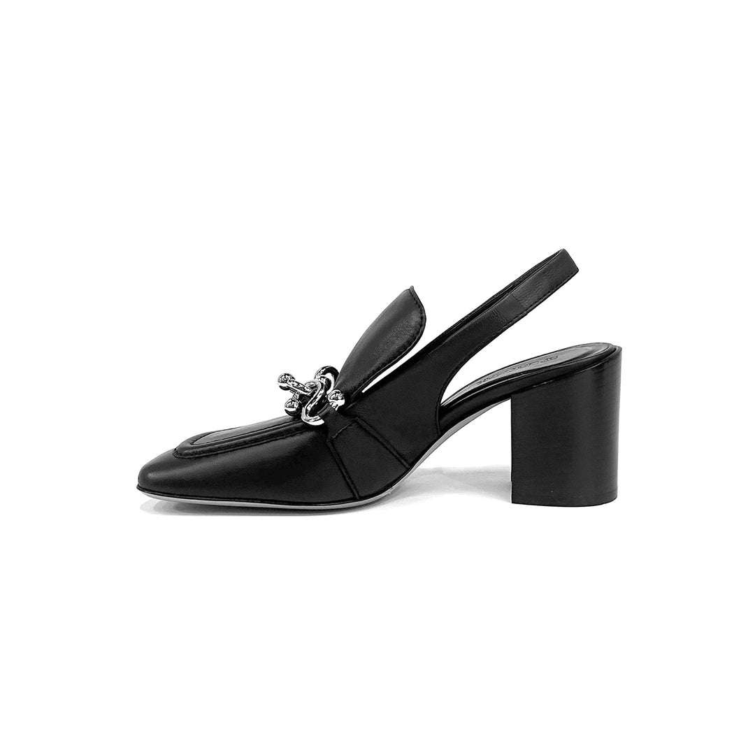 SPORTMAX Black Spxzamia Heels - SHENGLI ROAD MARKET