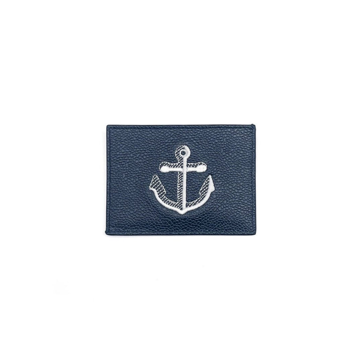 Thom Browne Anchor Embroidered Card Holder - SHENGLI ROAD MARKET