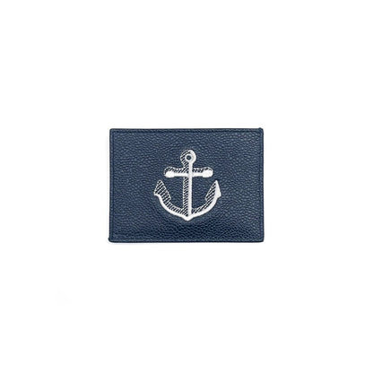 THOM BROWNE Anchor Embroidery Card Holder - SHENGLI ROAD MARKET