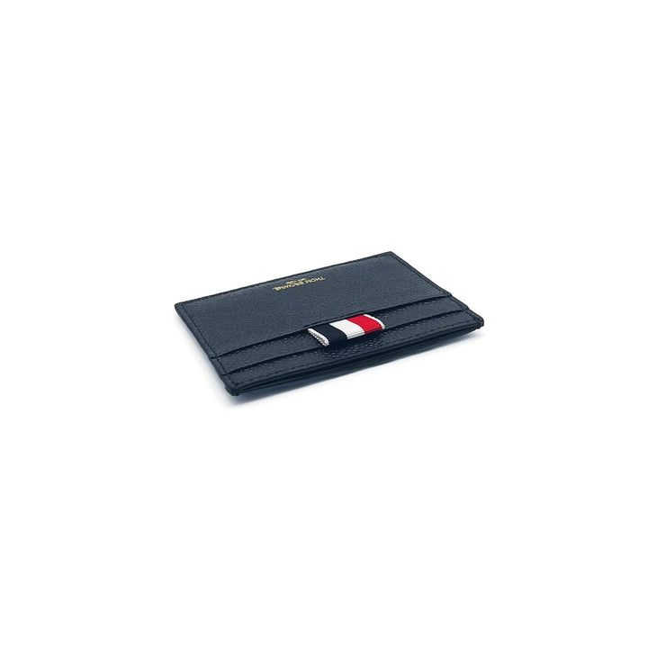 THOM BROWNE Blue Stripe Card Holder - SHENGLI ROAD MARKET