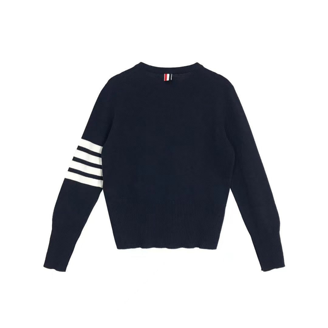 Thom Browne Cashmere 4-Bar Stripe Knit