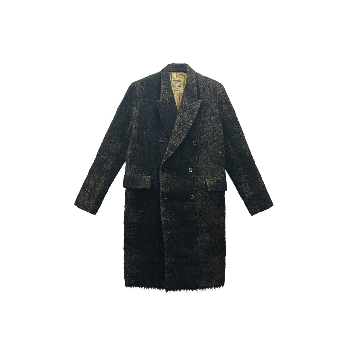 UMA WANG Black Wool Coat - SHENGLI ROAD MARKET