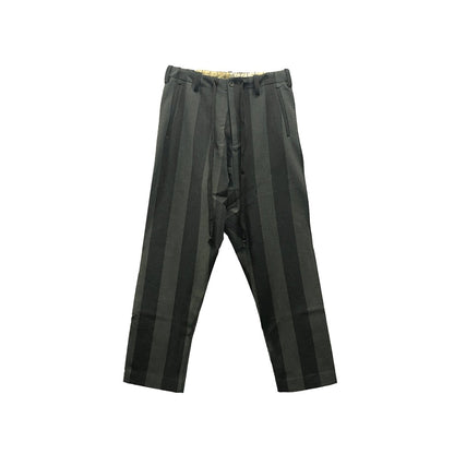 UMA WANG Gray Brown Striped Trousers - SHENGLI ROAD MARKET