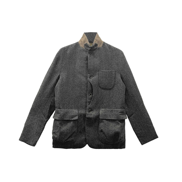 UMA WANG Gray Lapel Wool Blazer - SHENGLI ROAD MARKET