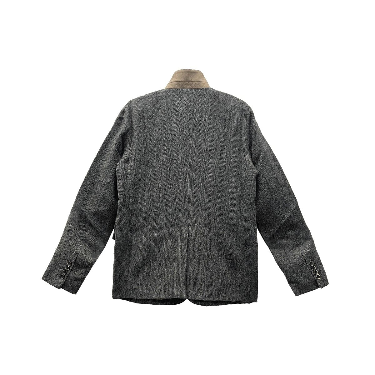 UMA WANG Gray Lapel Wool Blazer - SHENGLI ROAD MARKET