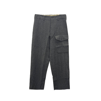 UMA WANG Gray Striped Trousers - SHENGLI ROAD MARKET