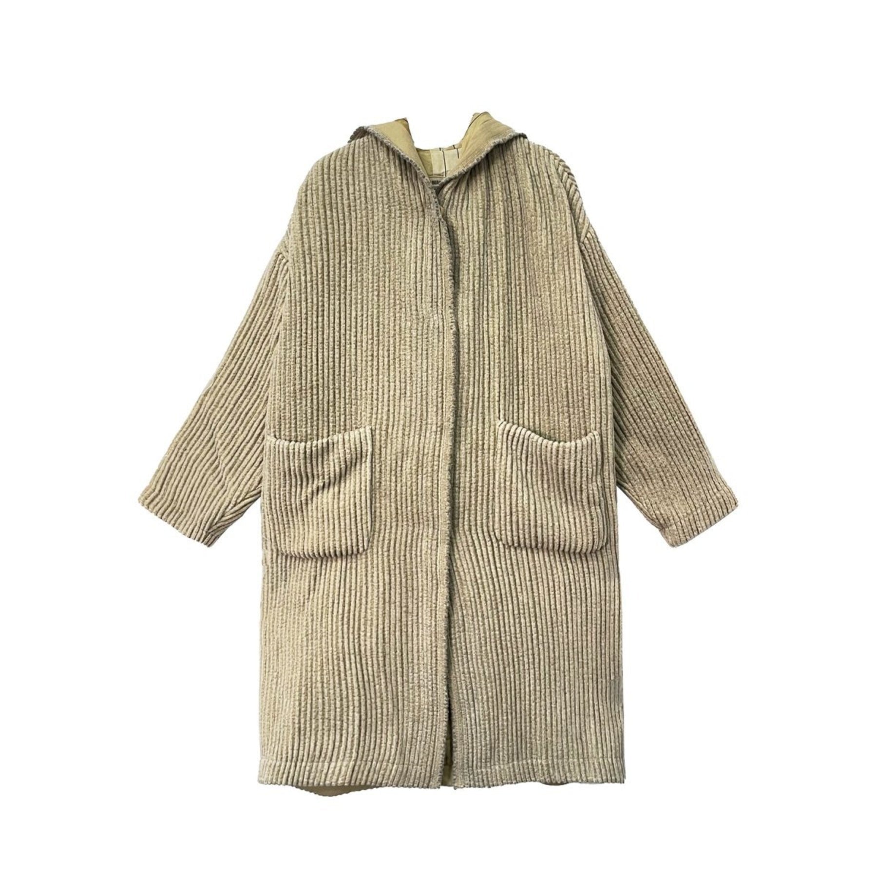 UMA WANG Slouch-Hood Concealed-Fastening Coat - SRM – SHENGLI ROAD