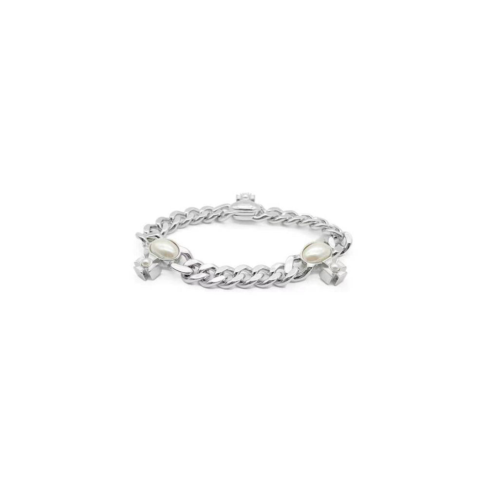 Vivienne Westwood Gaby Orb Pearl Cuban Chain Bracelet - SHENGLI ROAD MARKET