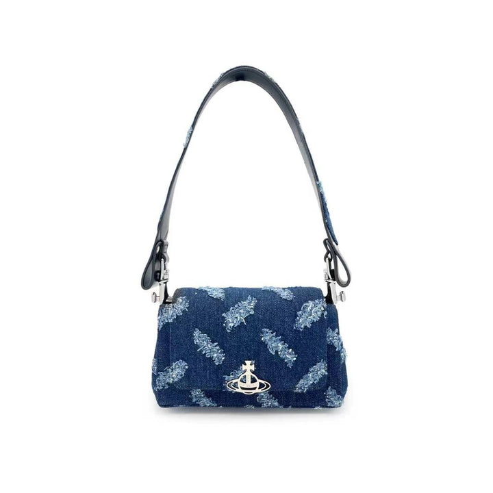 Vivienne Westwood Hazel Orb Denim Chain Handbag - SHENGLI ROAD MARKET