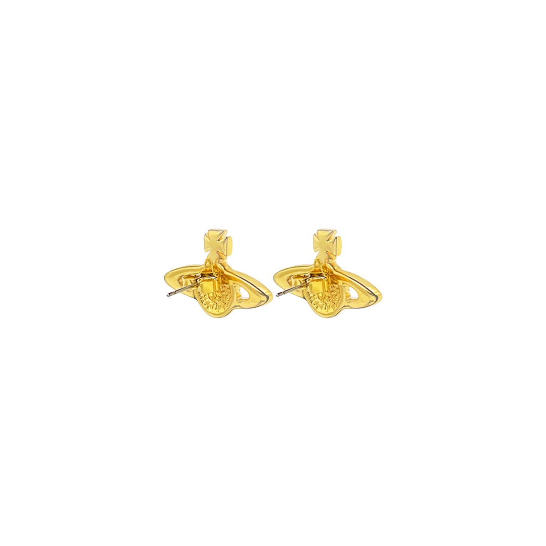 Vivienne Westwood Mini Bas Relief Orb Earring Stud - SHENGLI ROAD MARKET