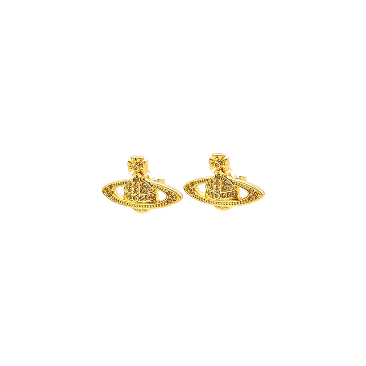 Vivienne Westwood Mini Bas Relief Orb Earring Stud - SHENGLI ROAD MARKET