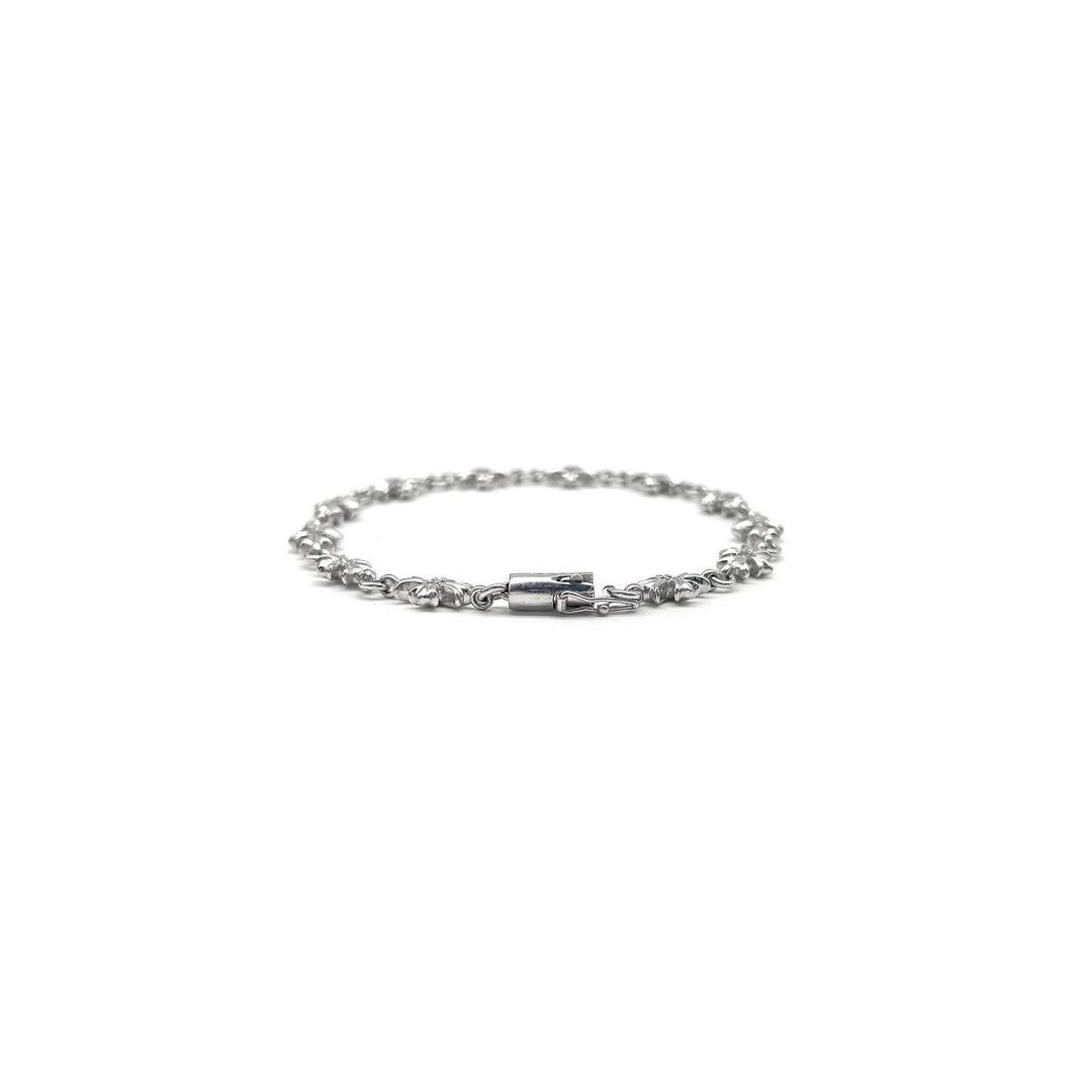 Chrome Hearts 18K White Gold Diamonds Tiny E Bracelet - SHENGLI ROAD MARKET