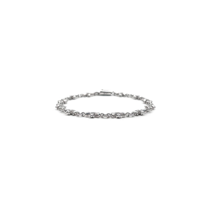 Chrome Hearts 18K White Gold Diamonds Tiny E Bracelet - SHENGLI ROAD MARKET