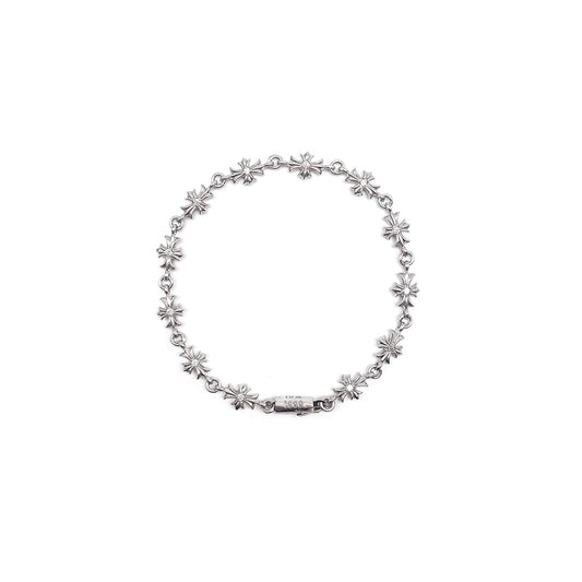 Chrome Hearts 18K White Gold Diamonds Tiny E Bracelet - SHENGLI ROAD MARKET