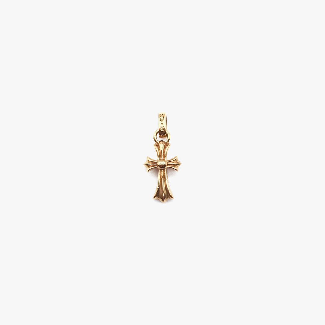 Chrome Hearts 22K Gold Babyfat Cross Charm - SHENGLI ROAD MARKET