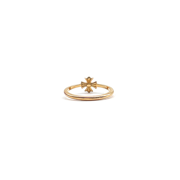 Chrome Hearts 22K Gold Bubblegum Cross Ring - SHENGLI ROAD MARKET