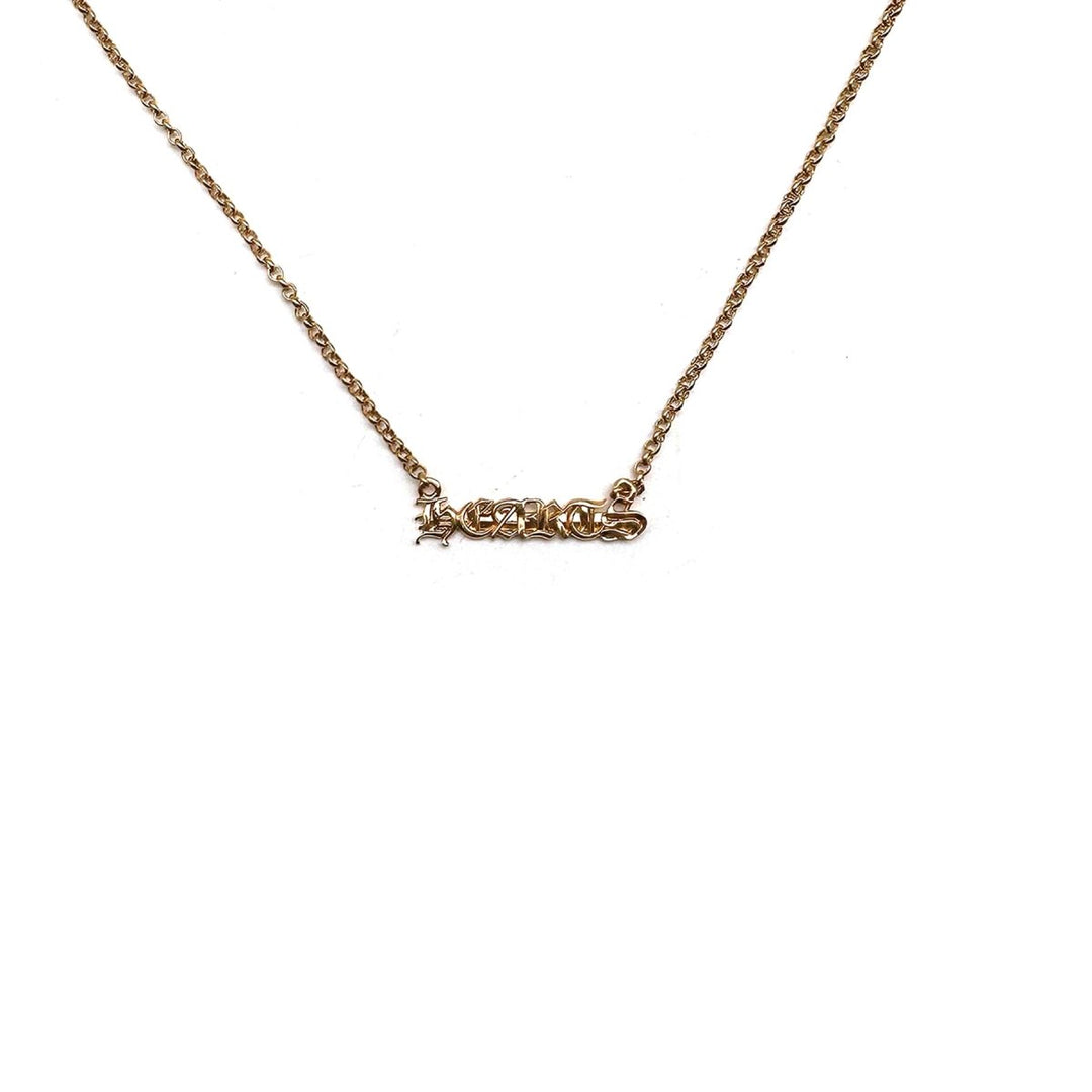 Chrome Hearts 22K Gold Chrome Logo Necklace - SHENGLI ROAD MARKET