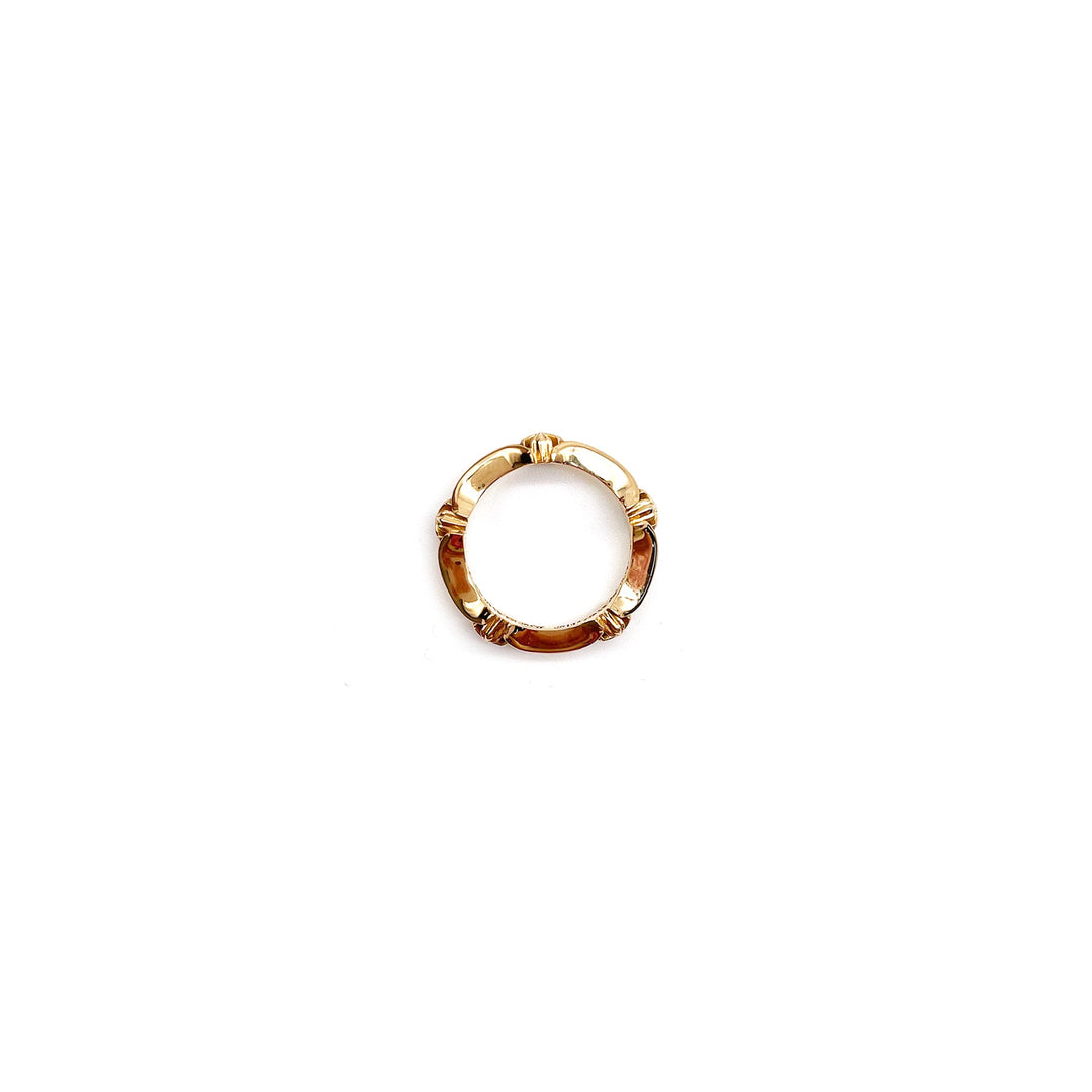 Chrome Hearts 22K Gold Cross Bone Tail Ring - SHENGLI ROAD MARKET