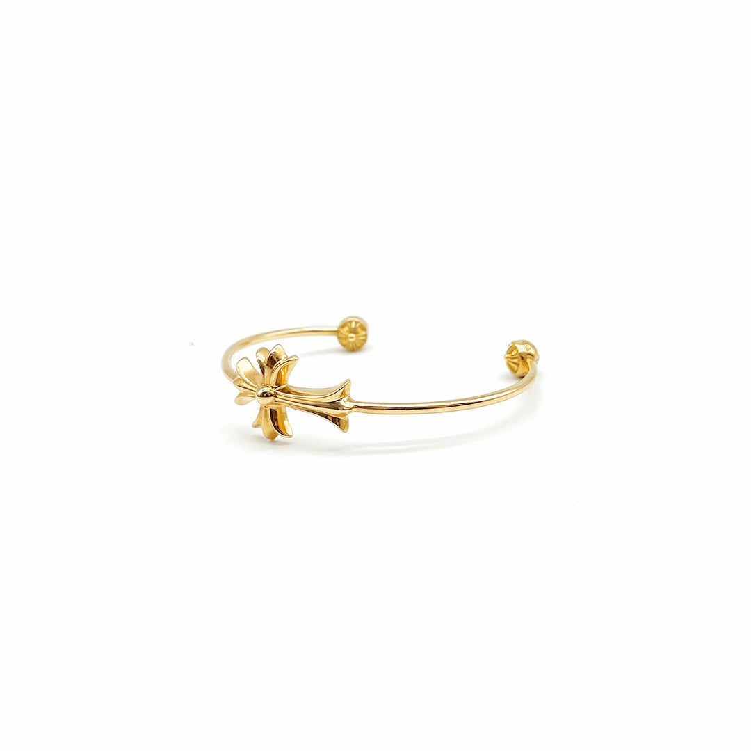 Chrome Hearts 22k Gold Cross Bracelet - SHENGLI ROAD MARKET