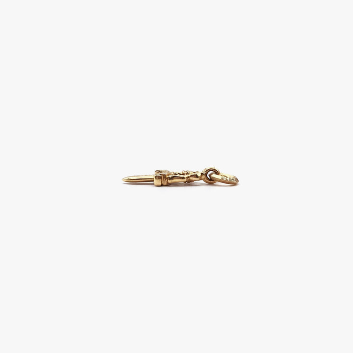 Chrome Hearts 22K Gold Dagger Necklace Charm - SHENGLI ROAD MARKET