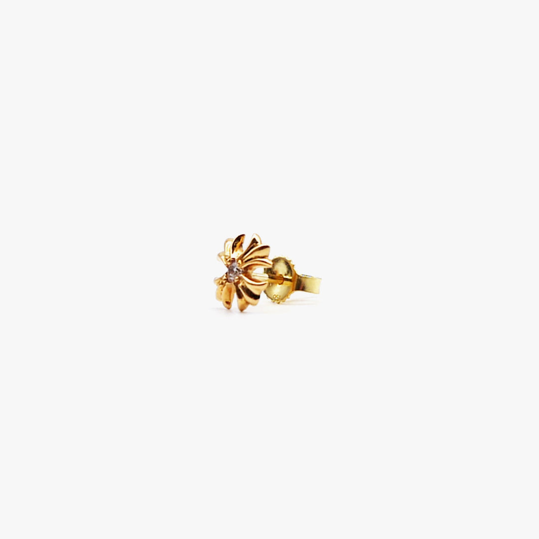 Chrome Hearts 22K Gold Diamond Plus Earring Stud - SHENGLI ROAD MARKET