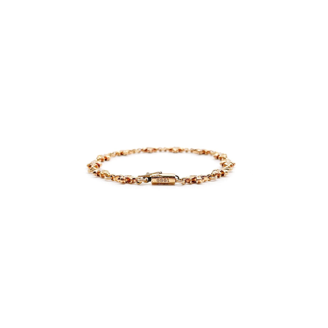 Chrome Hearts 22K Gold Diamonds Tiny E Bracelet - SHENGLI ROAD MARKET