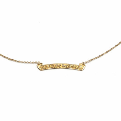 Chrome Hearts 22k Gold Scroll Roll Chain Necklace - SHENGLI ROAD MARKET