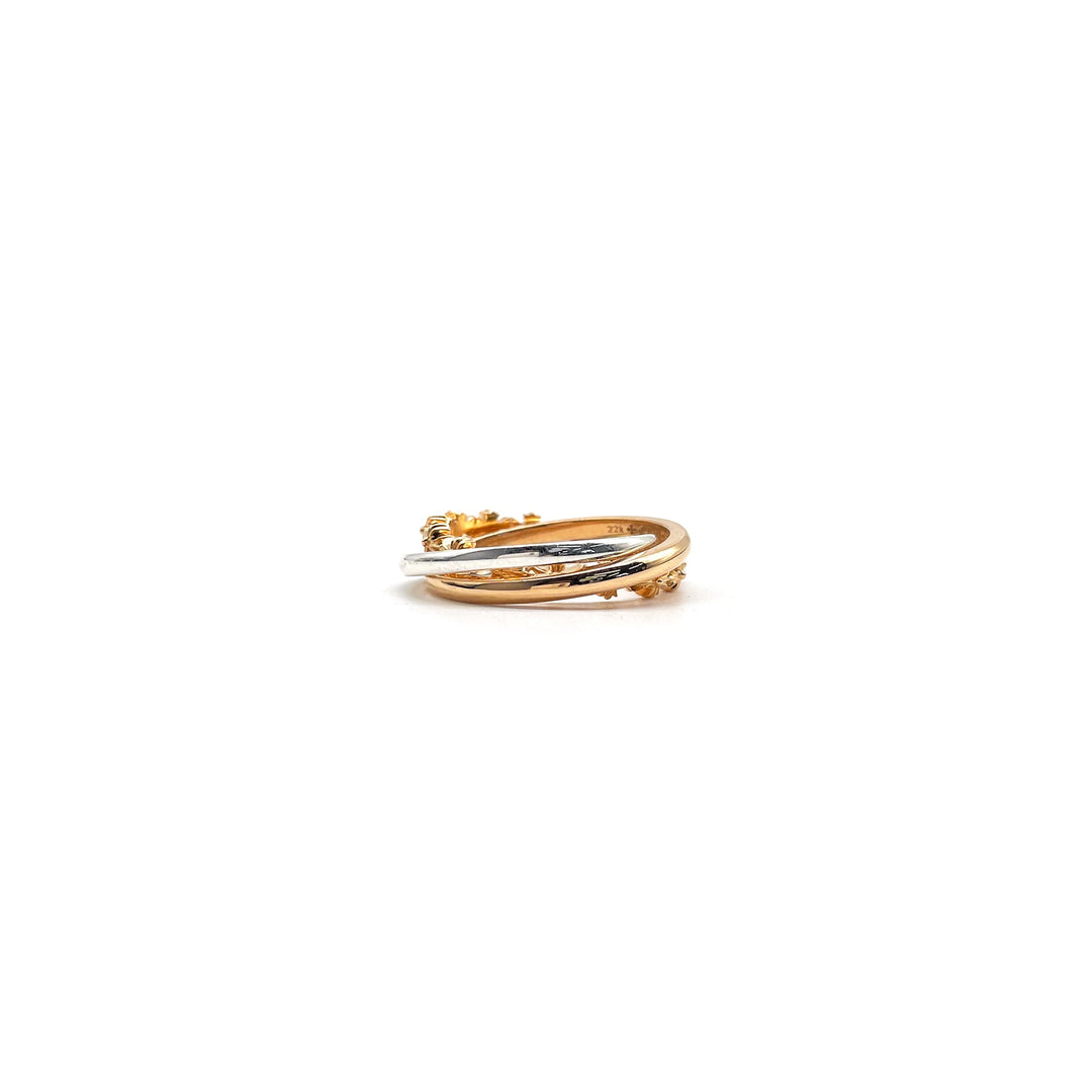 Chrome Hearts 22K Gold Tiny E Trinity Ring - SHENGLI ROAD MARKET