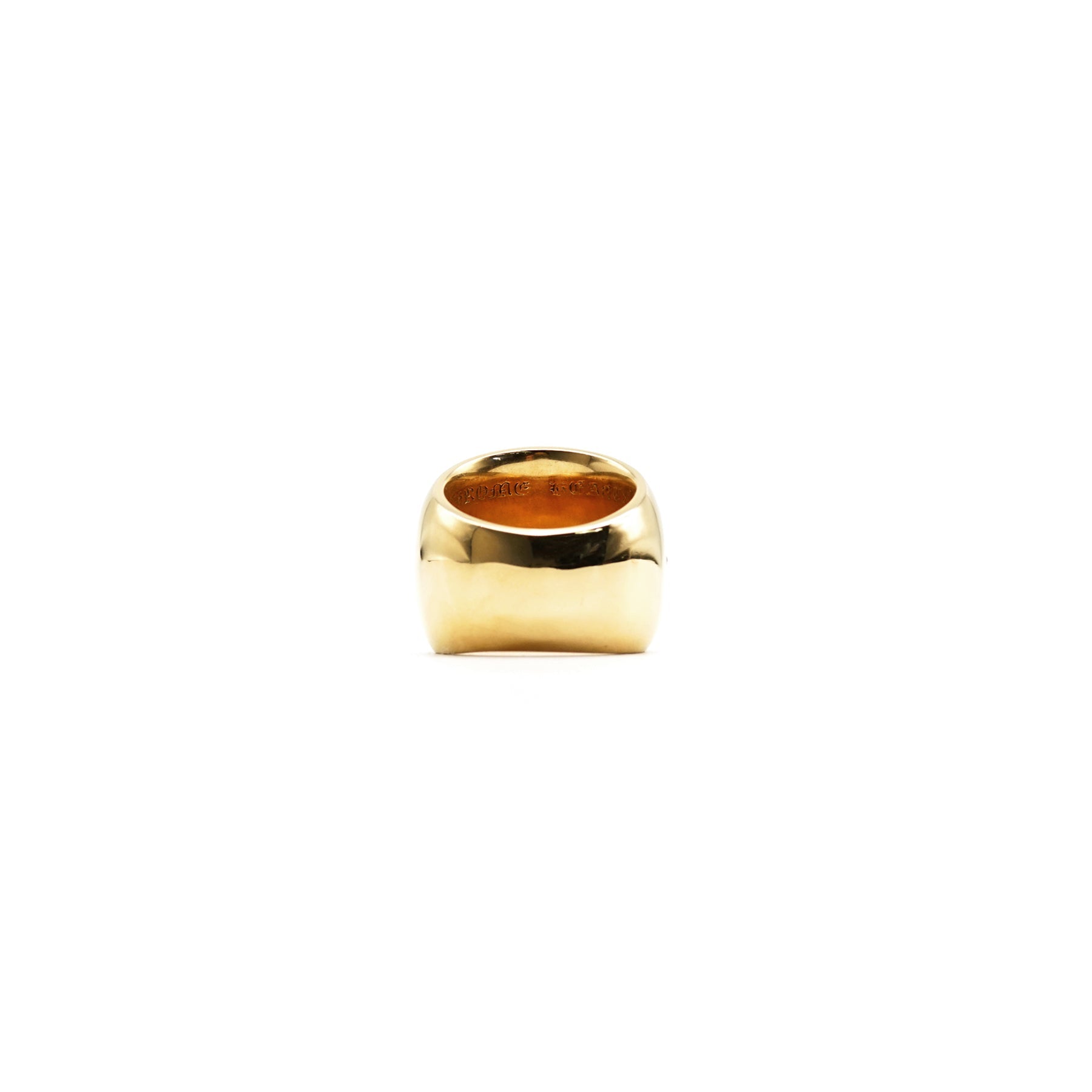 Chrome Hearts 22K Gold With Diamonds Oval Keeper Ring - SHENGLI ROAD MARKET