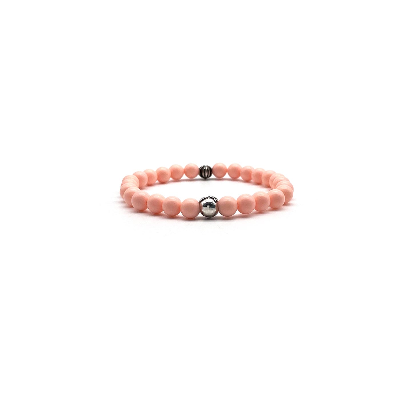 Chrome Hearts 6mm Pink Beaded Bracelet - SHENGLI ROAD MARKET