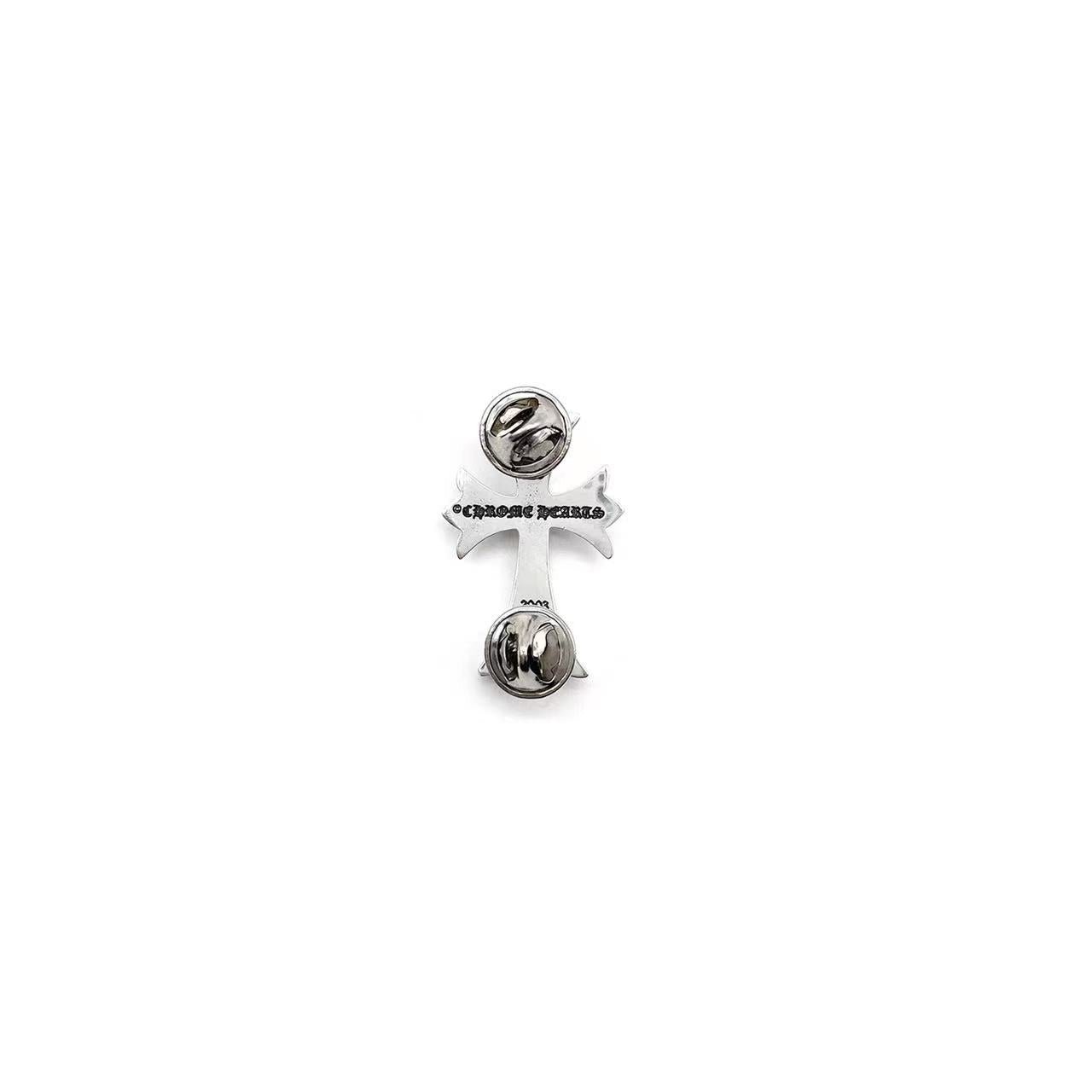 Chrome Hearts 925 Silver Cross Breastpin - SHENGLI ROAD MARKET