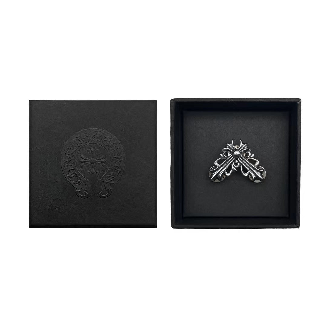 Chrome Hearts 925 Silver Cross Large Size Cufflink - SHENGLI ROAD MARKET