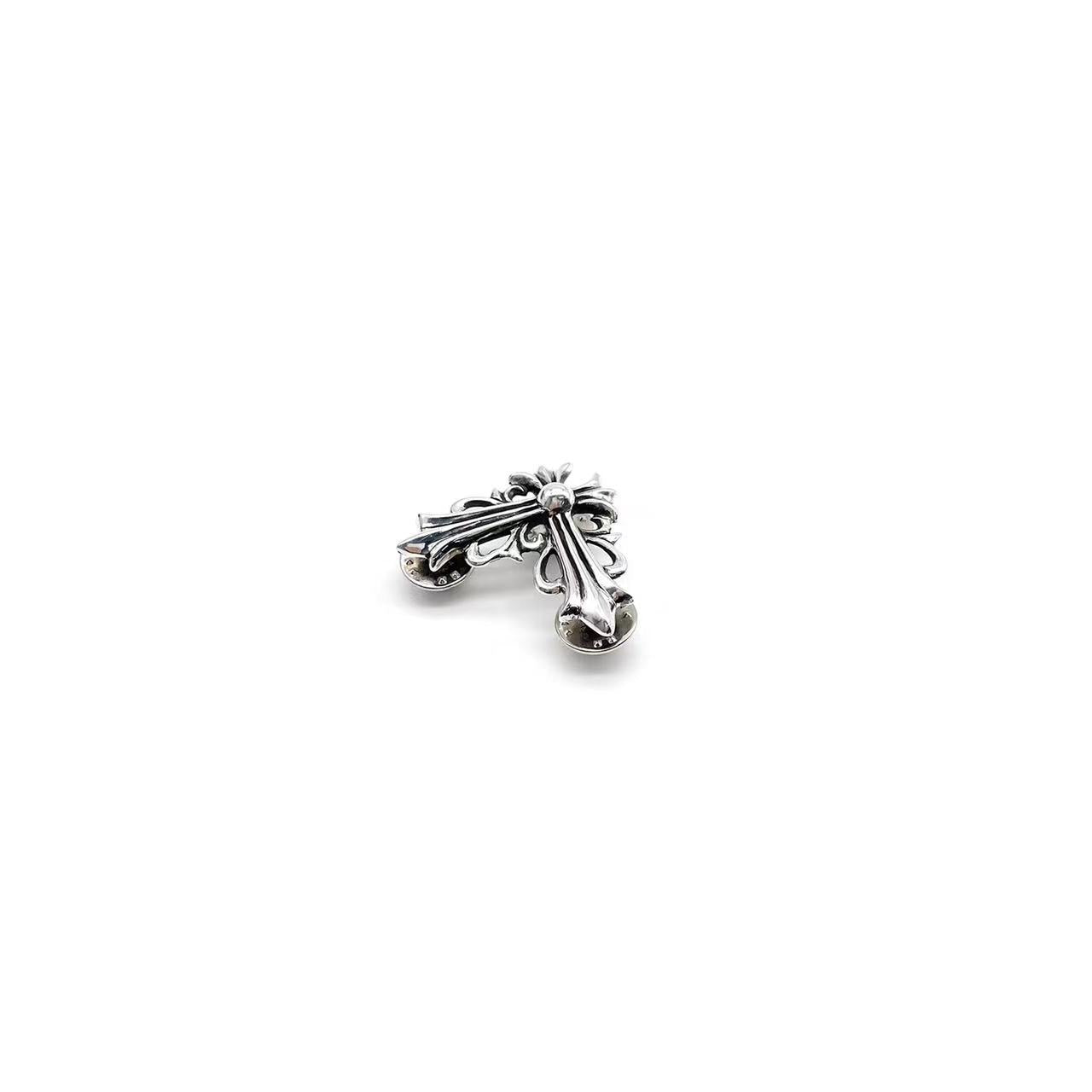 Chrome Hearts 925 Silver Cross Large Size Cufflink - SRM