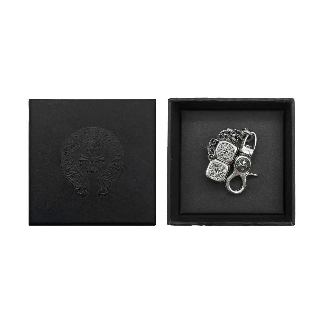 Chrome Hearts 925 Silver Dice Key Chain - SHENGLI ROAD MARKET