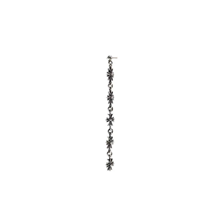 Chrome Hearts 925 Silver Tiny E Five Crosses Drop Earring - SHENGLI ROAD MARKET