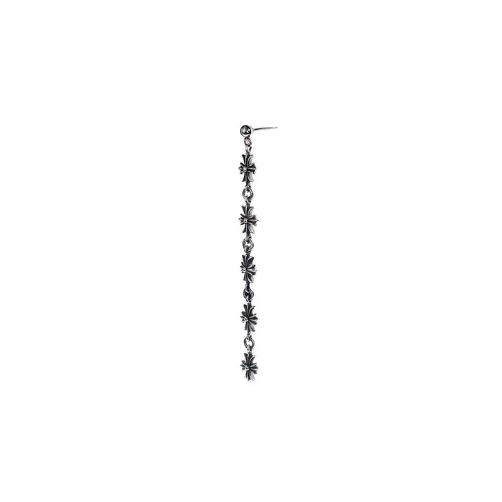 Chrome Hearts 925 Silver Tiny E Five Crosses Drop Earring - SHENGLI ROAD MARKET