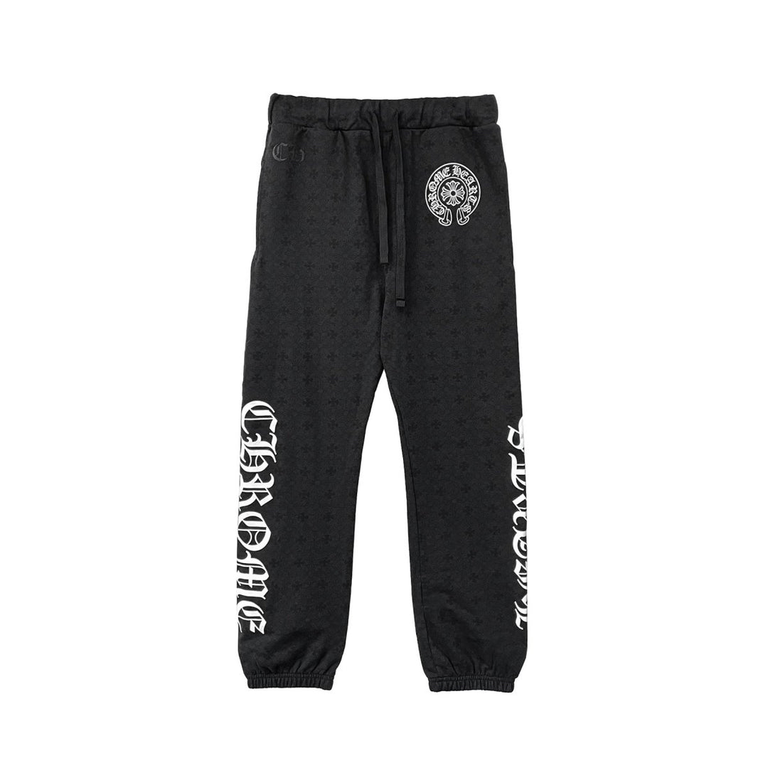 Chrome Hearts All Over Monogram Horseshoe Logo Sweatpants - SHENGLI ROAD MARKET