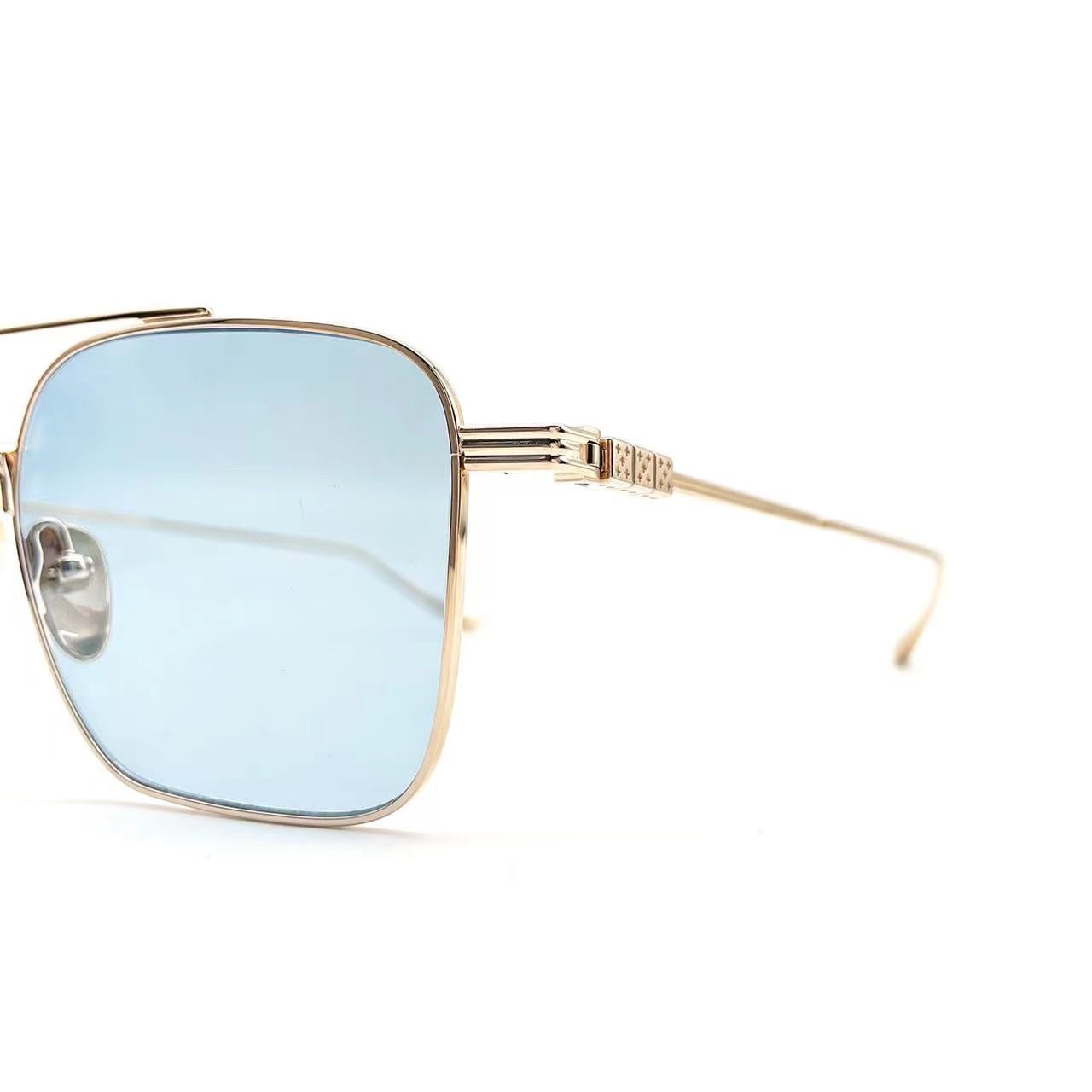 Chrome Hearts AM GP Gold Framed Dice Sunglasses - SHENGLI ROAD MARKET