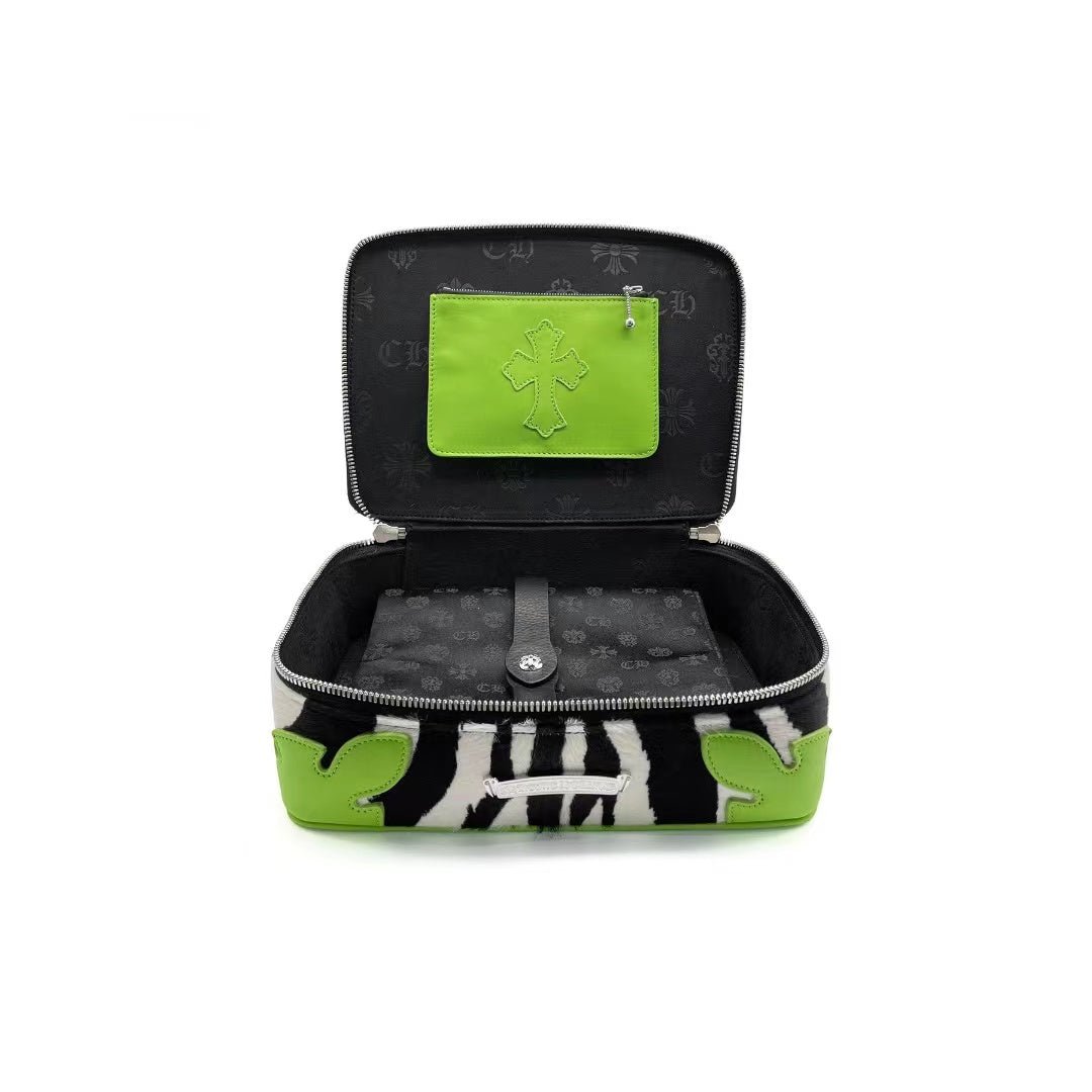 Chrome Hearts Apple Green Zebra Jewelry Box Cosmetic Case - SHENGLI ROAD MARKET