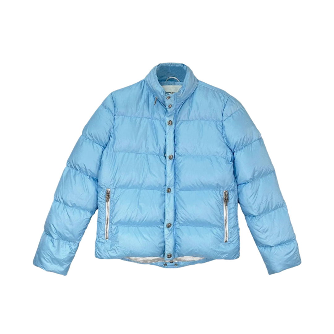 Chrome Hearts Baby Blue Limited Silver Dagger Down Jacket - SHENGLI ROAD MARKET