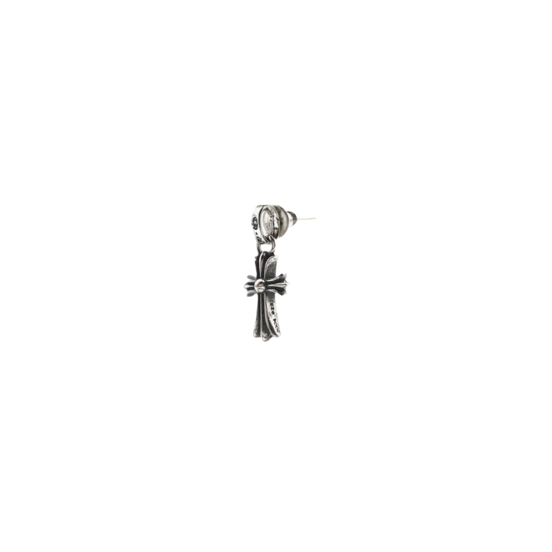 Chrome Hearts Babyfat Cross Silver Earring - SHENGLI ROAD MARKET