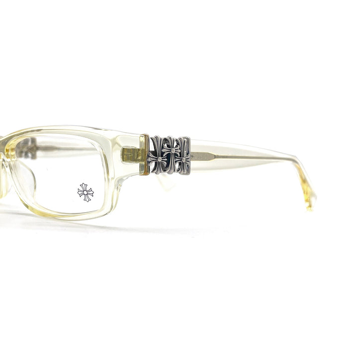 Chrome Hearts BELOW ME Wheat Crystal Cemetery Glasses Frame - SHENGLI ROAD MARKET