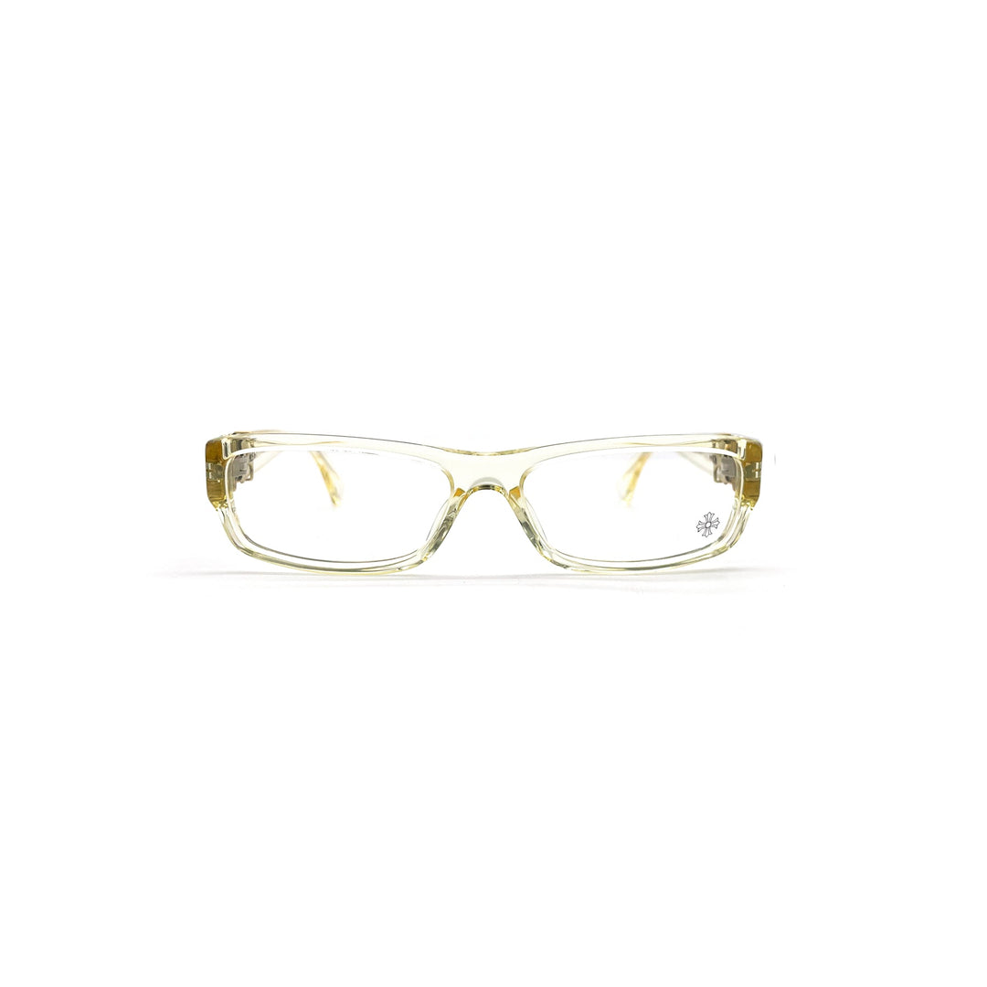 Chrome Hearts BELOW ME Wheat Crystal Cemetery Glasses Frame - SHENGLI ROAD MARKET