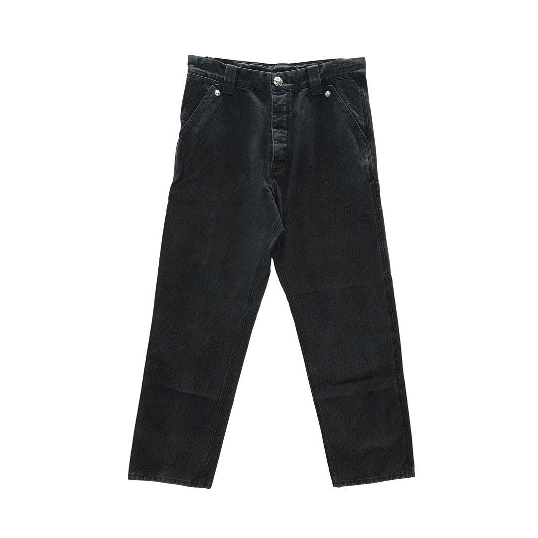 Chrome Hearts Black Carpenter Pants - SHENGLI ROAD MARKET