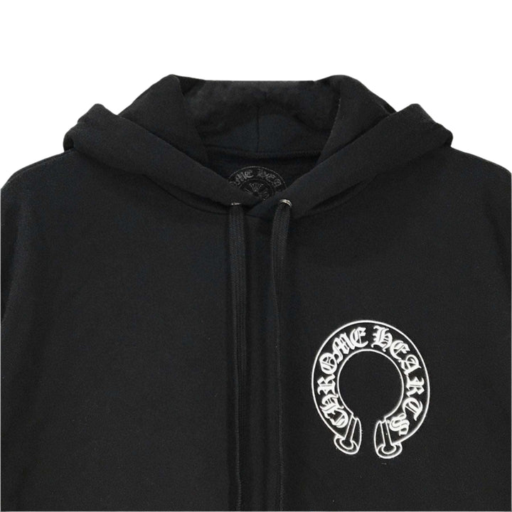 Chrome Hearts Black Classic Horseshoe Logo Hoodie - SHENGLI ROAD MARKET