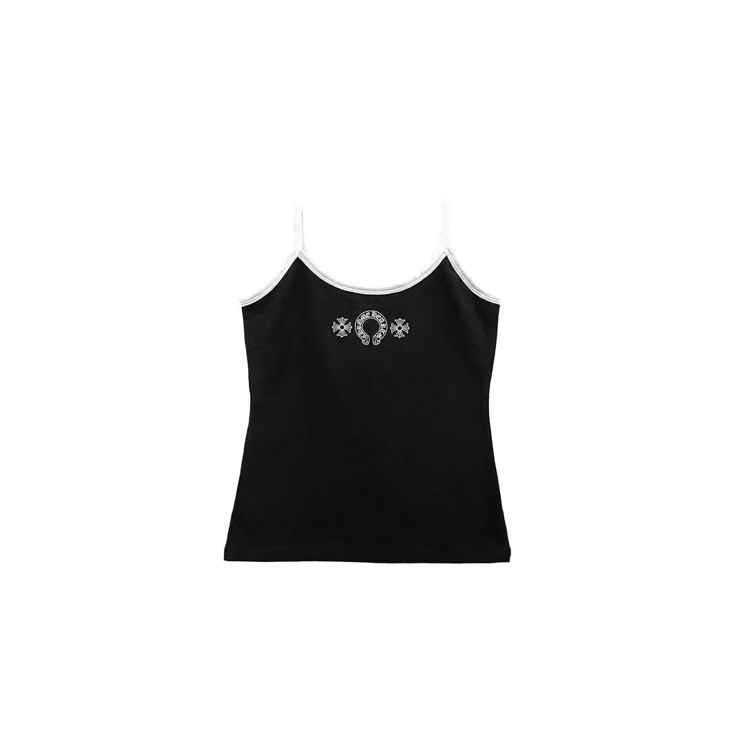 Chrome Hearts Black Horseshoe Logo Tank top - SHENGLI ROAD MARKET