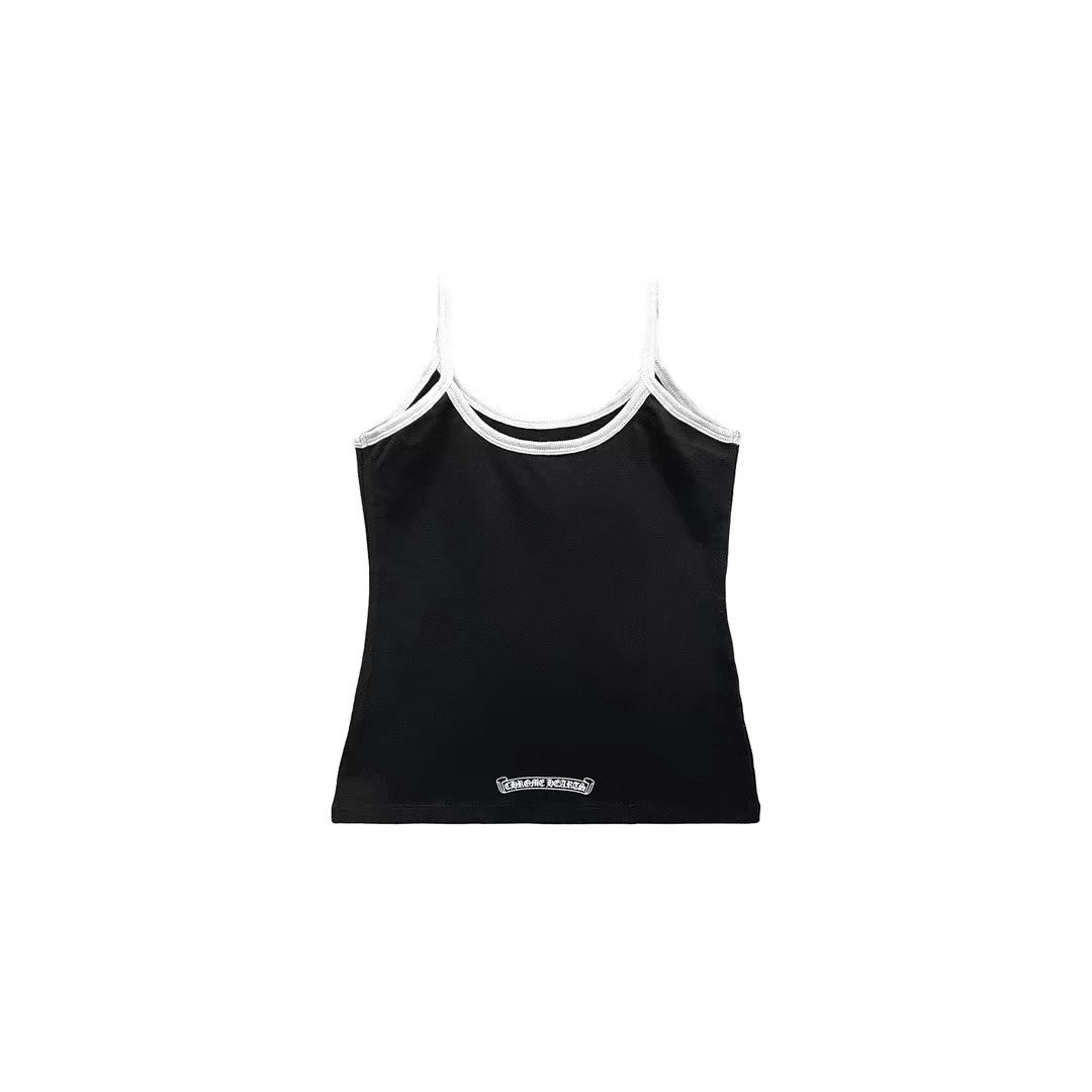 Chrome Hearts Black Horseshoe Logo Tank top - SHENGLI ROAD MARKET