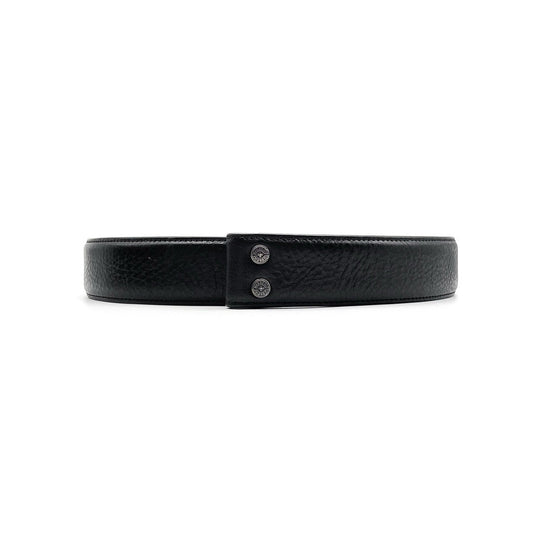 Chrome Hearts Black Leather Belt - SHENGLI ROAD MARKET