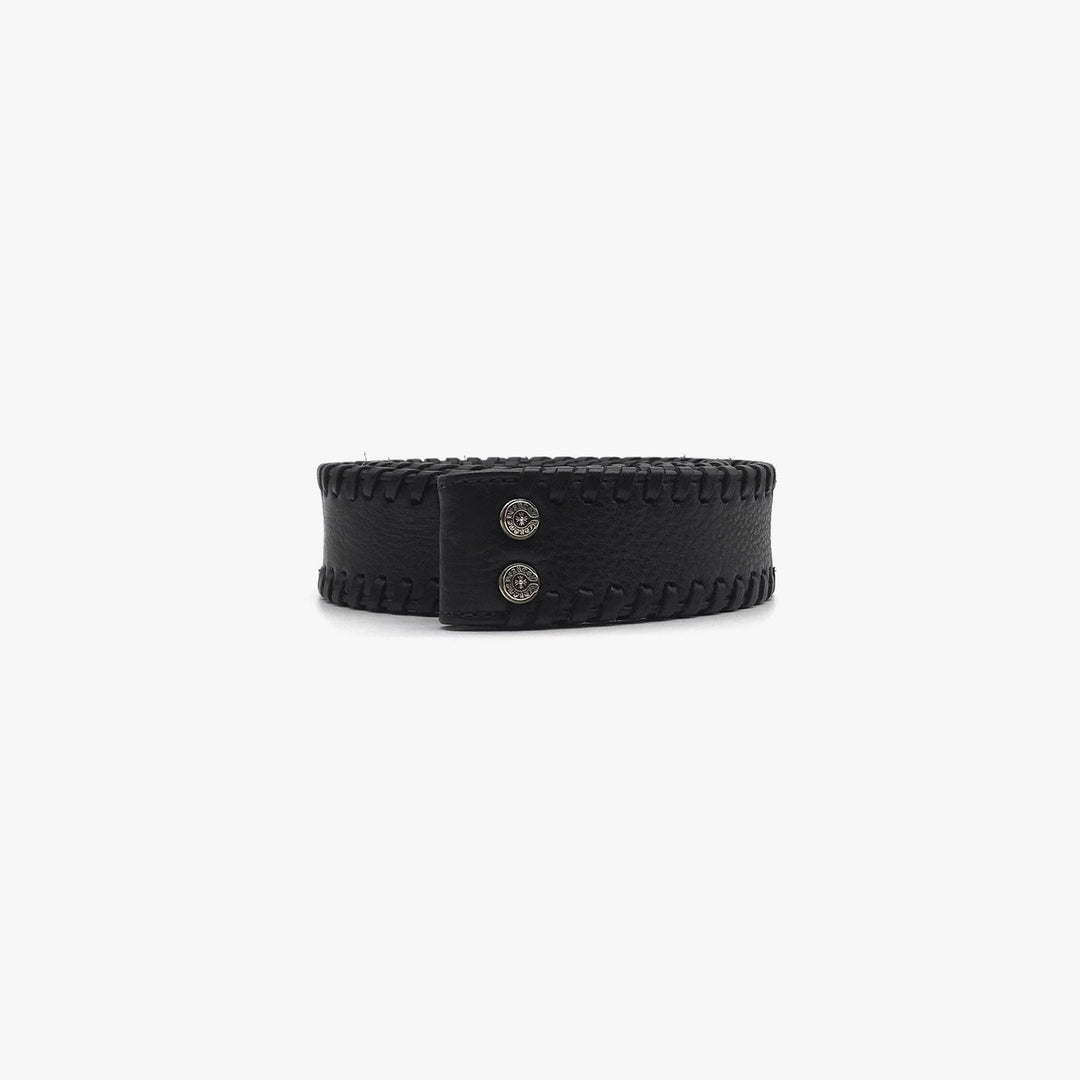 Chrome Hearts Black Weave Belt - SHENGLI ROAD MARKET